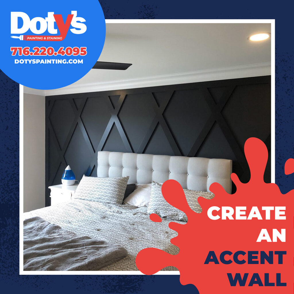 Dotys Painting, painting, Buffalo painting, Buffalo painters, WNY painters, painters near me, interior painting, create an accent wall
