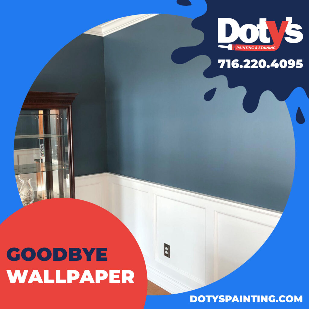 Dotys Painting, painting, Buffalo painting, Buffalo painters, WNY painters, painters near me, interior painting, wainscoting, dining room paint ideas