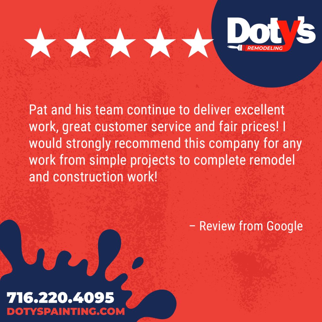Another ⭐⭐⭐⭐⭐ review for Doty’s Remodeling!