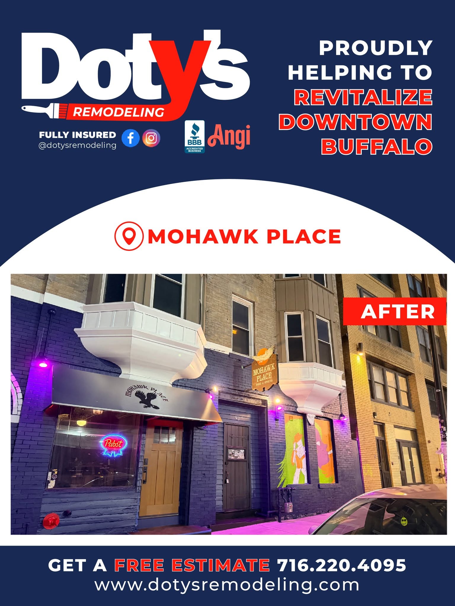 Read more about the article Doty’s Remodeling is proudly helping to revitalize Downtown Buffalo